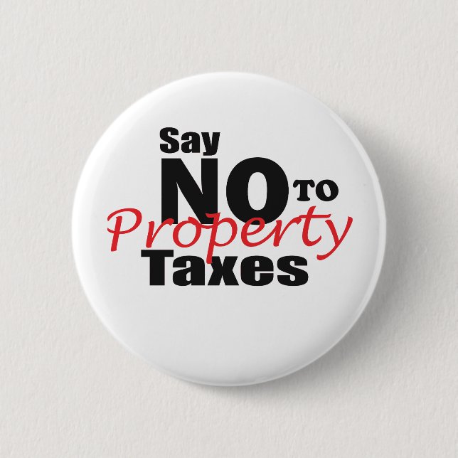 Anti Property Tax 2 Inch Round Button (Front)