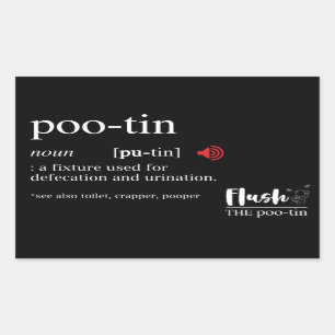 Anti Putin POOTIN Funny Dictionary Sticker