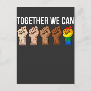 Anti Racism Art Black Lgbtq Human Rights Activist Postcard