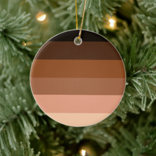 Anti-Racism BIPOC Pride Flag Ceramic Ornament