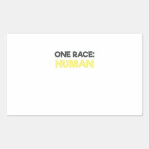 Anti Racism One Race Human Sticker