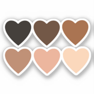 Anti-Racism Skintone Hearts