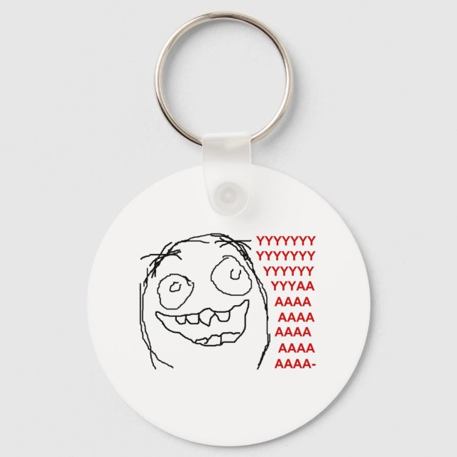 Anti-Rage Guy Keychain (Front)
