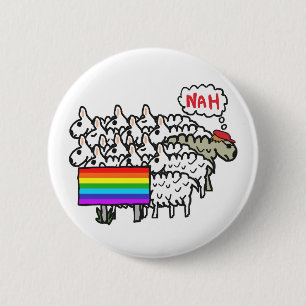 Anti Rainbow 2 Inch Round Button
