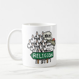 Anti Religion Atheist Sheep Coffee Mug