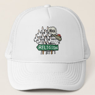 Anti Religion Atheist Sheep Trucker Hat