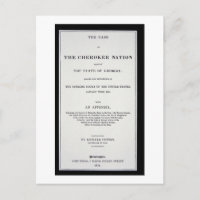 Anti-removal tract, by Cherokee Nation, in reponse