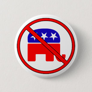 Anti Republican Elephant 2 Inch Round Button