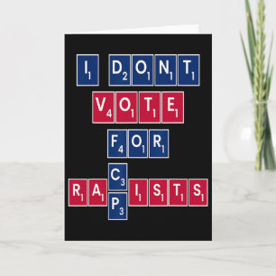 Anti Republican Liberal Equality Vote Blue Progres Card