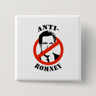 ANTI-ROMNEY - 2 INCH SQUARE BUTTON