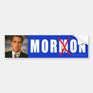 Anti-Romney sticker Moron