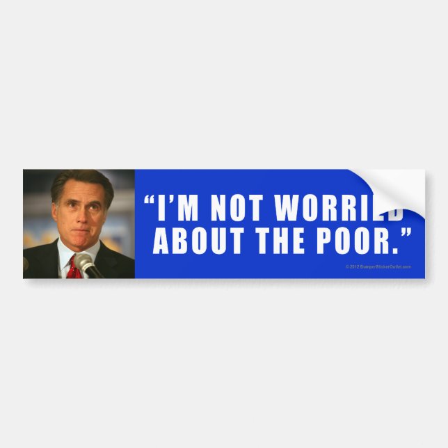 Anti-Romney sticker Poor (Front)