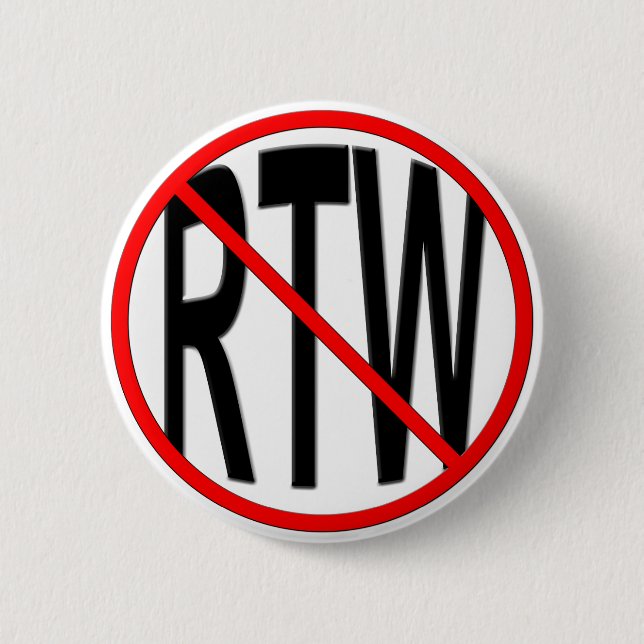 Anti-RTW 2 Inch Round Button (Front)