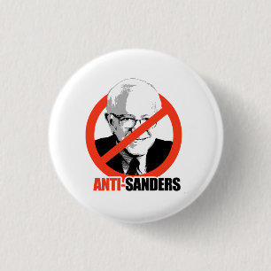Anti-Sanders 1 Inch Round Button