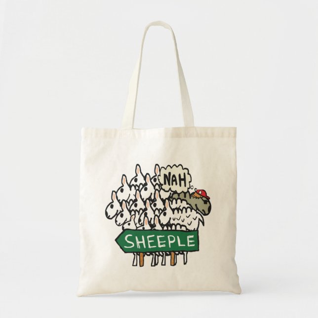 Anti Sheeple Tote Bag (Front)