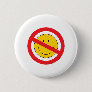 Anti-Smiley Face 2 Inch Round Button