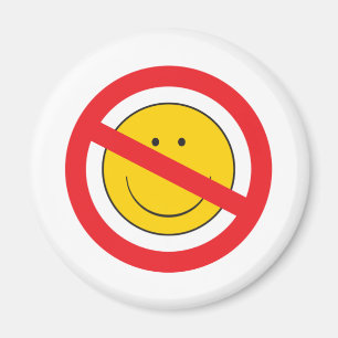 Anti-Smiley Face Magnet