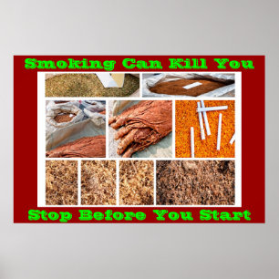 anti smoking posters on Green