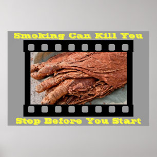 anti smoking posters on Grey