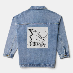 Anti-Social Butterfly Denim Jacket