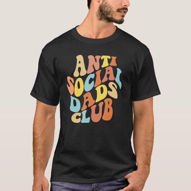 Anti Social Dads Club Introvert Men's Anti-Social T-Shirt (Front)
