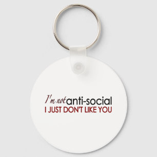 Anti-Social Keychain