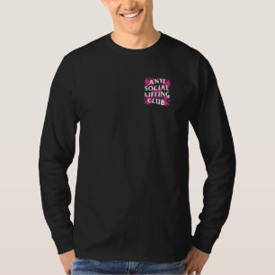 Anti Social Lifting Club Barbells Crossed Skull (H T-Shirt