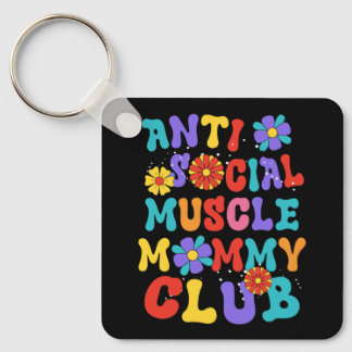 Anti Social Muscle Mommy Club Groovy Pump Cover Gy Keychain