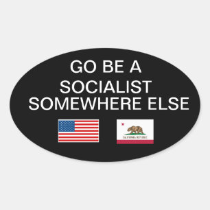Anti-socialist sticker