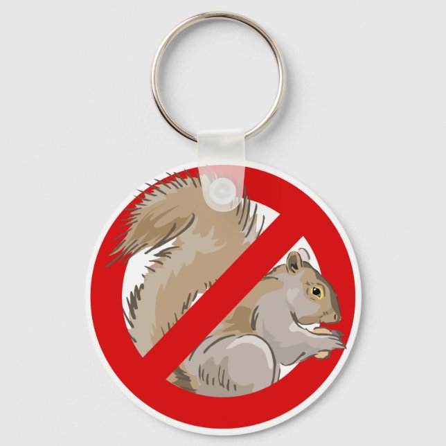 Anti-Squirrel Keychain (Front)
