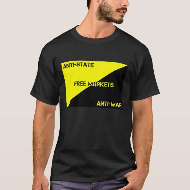 Anti-State, T-shirt des marchés pacifistes et (Devant)