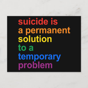 Anti-Suicide Postcard