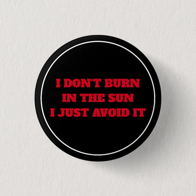 Anti-Sun 1 Inch Round Button (Front)
