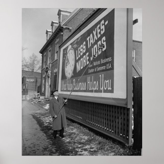 Anti-Tax Poster, 1930s Poster (Front)