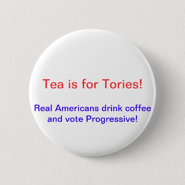 Anti Tea Party 2 Inch Round Button (Front)