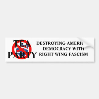 ANTI-TEA PARTY BUMPER STICKER