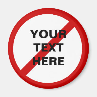 Anti- Template Circle with Slash Magnet