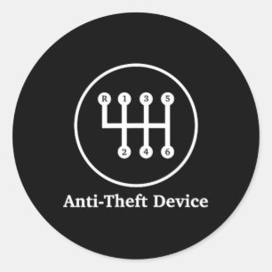 Anti-theft Device Shift - For Car Lovers Classic Round Sticker