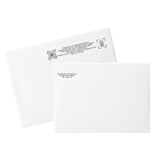 Anti-Theft White Envelope Label – Return Mail 