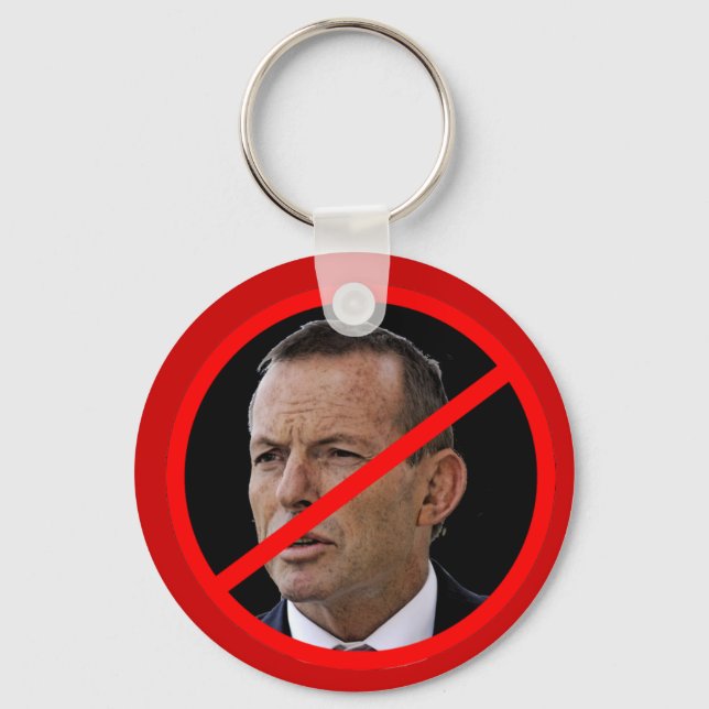 Anti Tony Abbott Keychain (Front)
