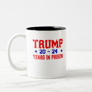 Anti-Trump 20-24 Years in prison, Democrat Two-Tone Coffee Mug