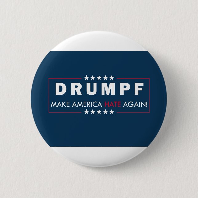 Anti-Trump 2 Inch Round Button (Front)