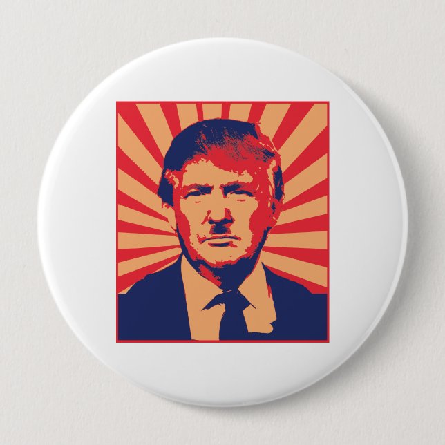 Anti-Trump 4 Inch Round Button (Front)