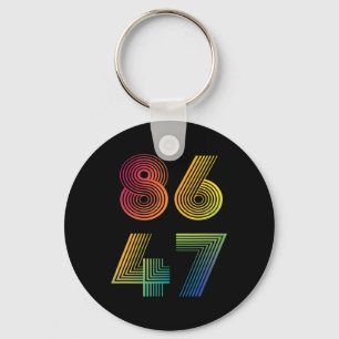 Anti Trump 8647 86 47 Impeach 47 Anti-trump Presid Keychain