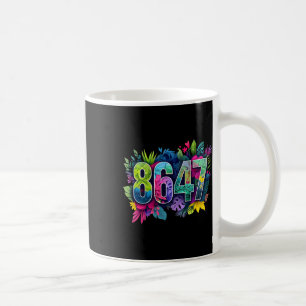 Anti Trump 8647 Floral Resist 86 47 Impeach Trump Coffee Mug
