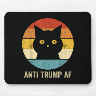 Anti Trump Af Tee Retro Funny Anti Trump Cat Mouse Pad