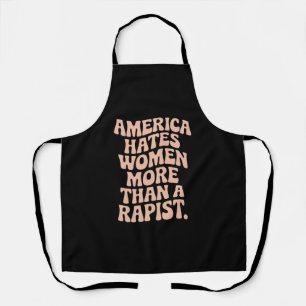 Anti Trump Anti MAGA Protest Feminist Activist  Apron