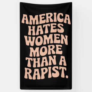 Anti Trump Anti MAGA Protest Feminist Activist  Banner