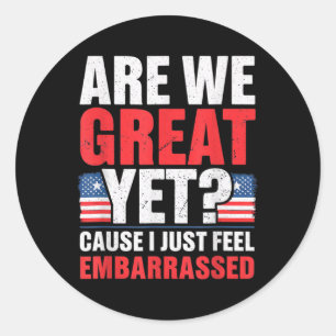 Anti Trump Anti Political Democrat President Liber Classic Round Sticker