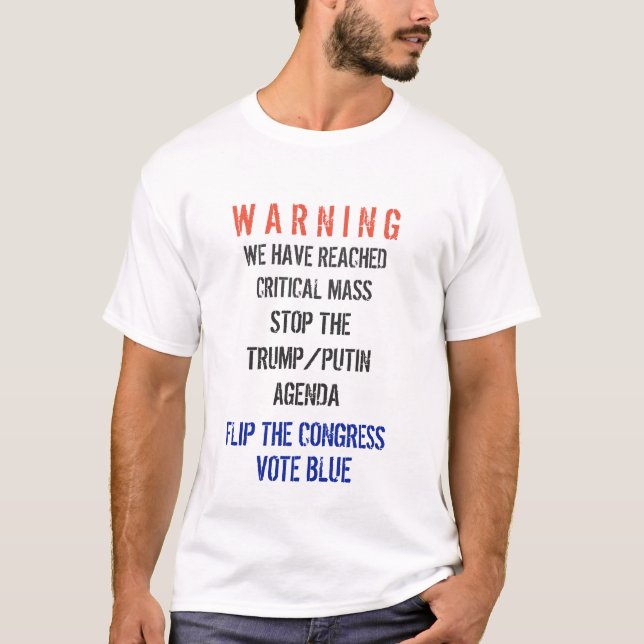 Anti-Trump anti-Putin, pro Democracy t-shirt (Front)